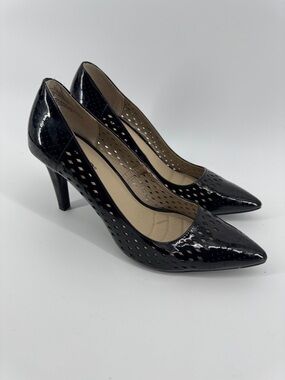 Rialto Moreen Heels Black Patent Women's Size 9.5 Wardrobe Staple